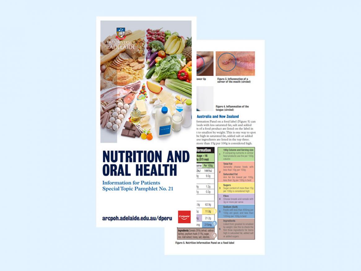 View the patient pamphlet on nutrition and oral health