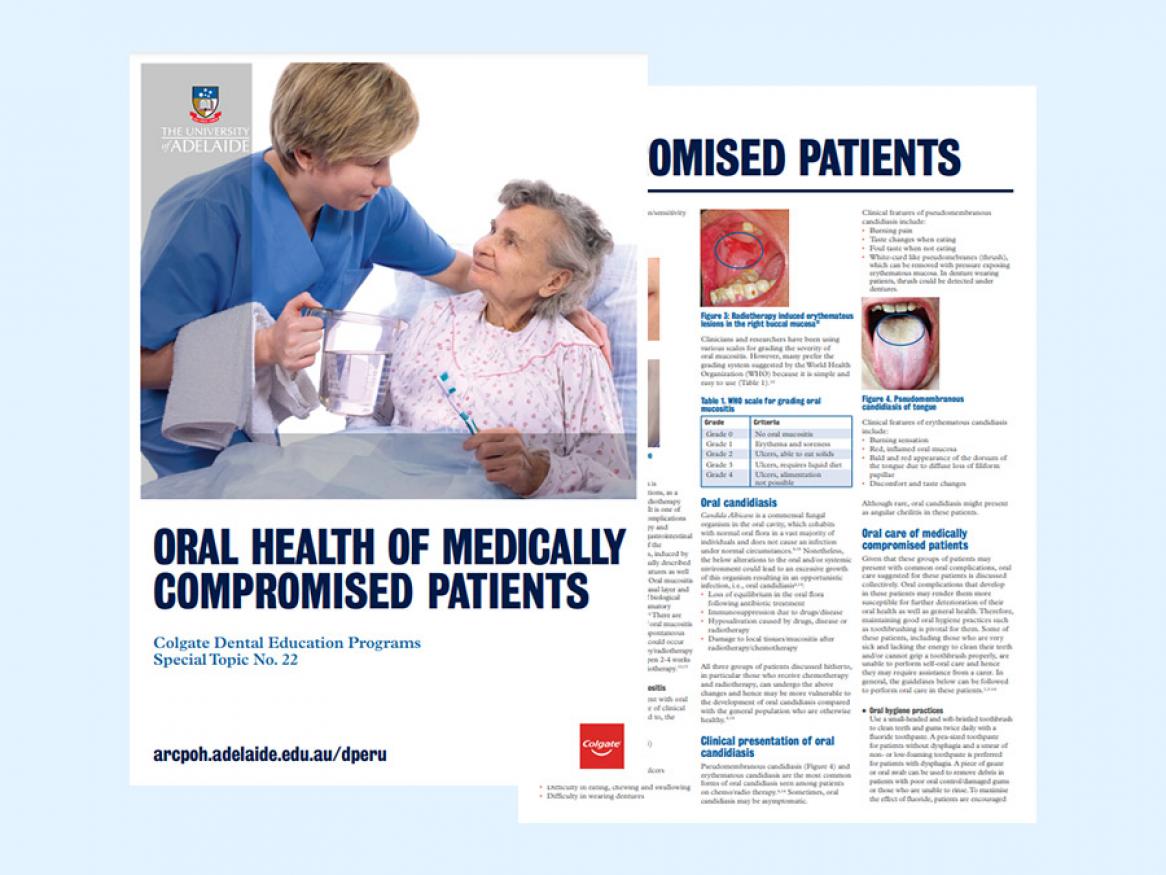 View the practice information sheet on the oral health of medically compromised patients