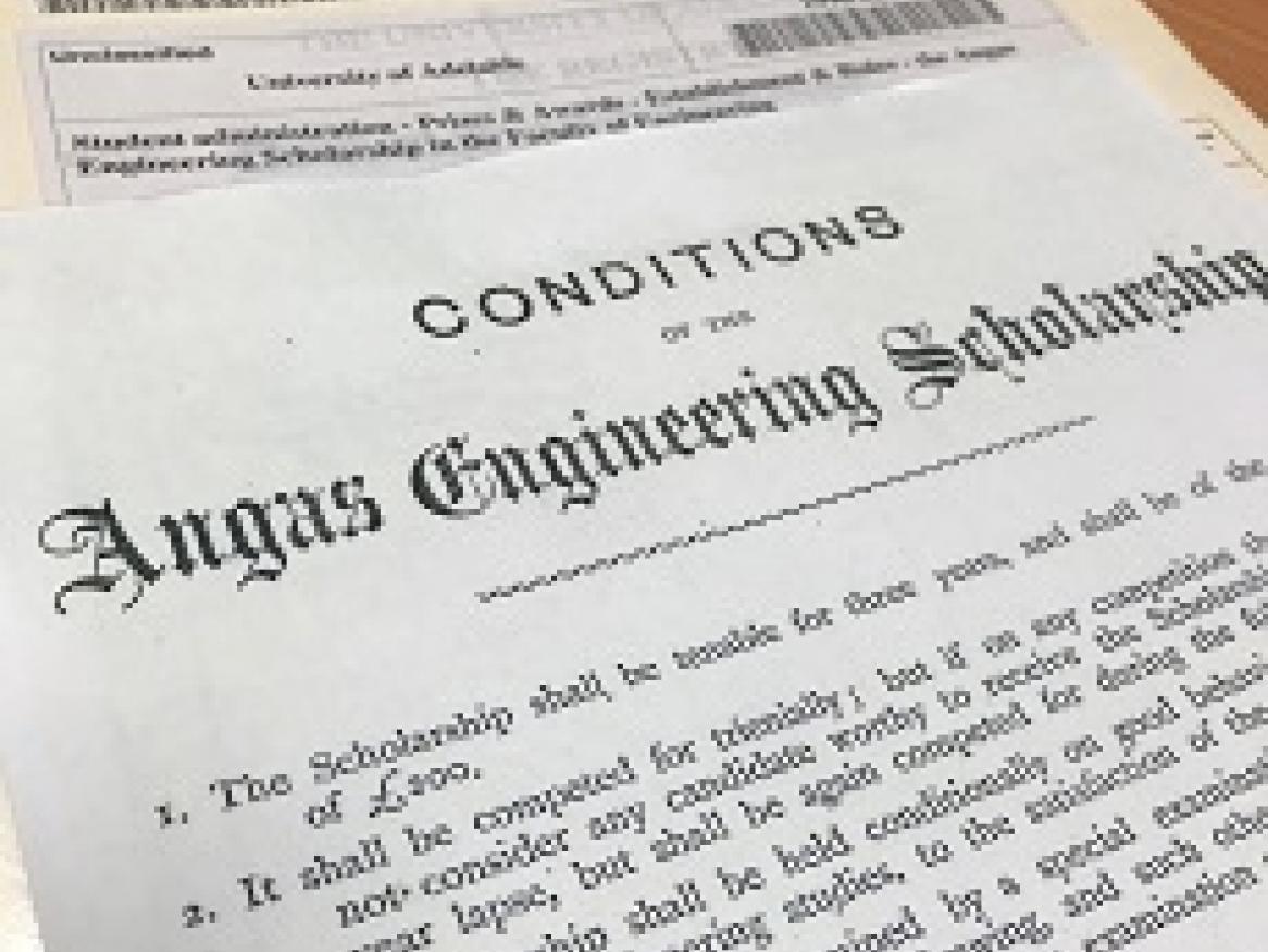 Angas Engineering Scholarship