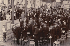Laying the foundation stone at the Art Gallery, 1898