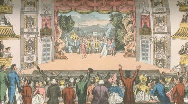 "Drury Lane Theatre", taken from Biographica Dramatica by David Baker, Isaac Reed and Stephen Jones, 1812