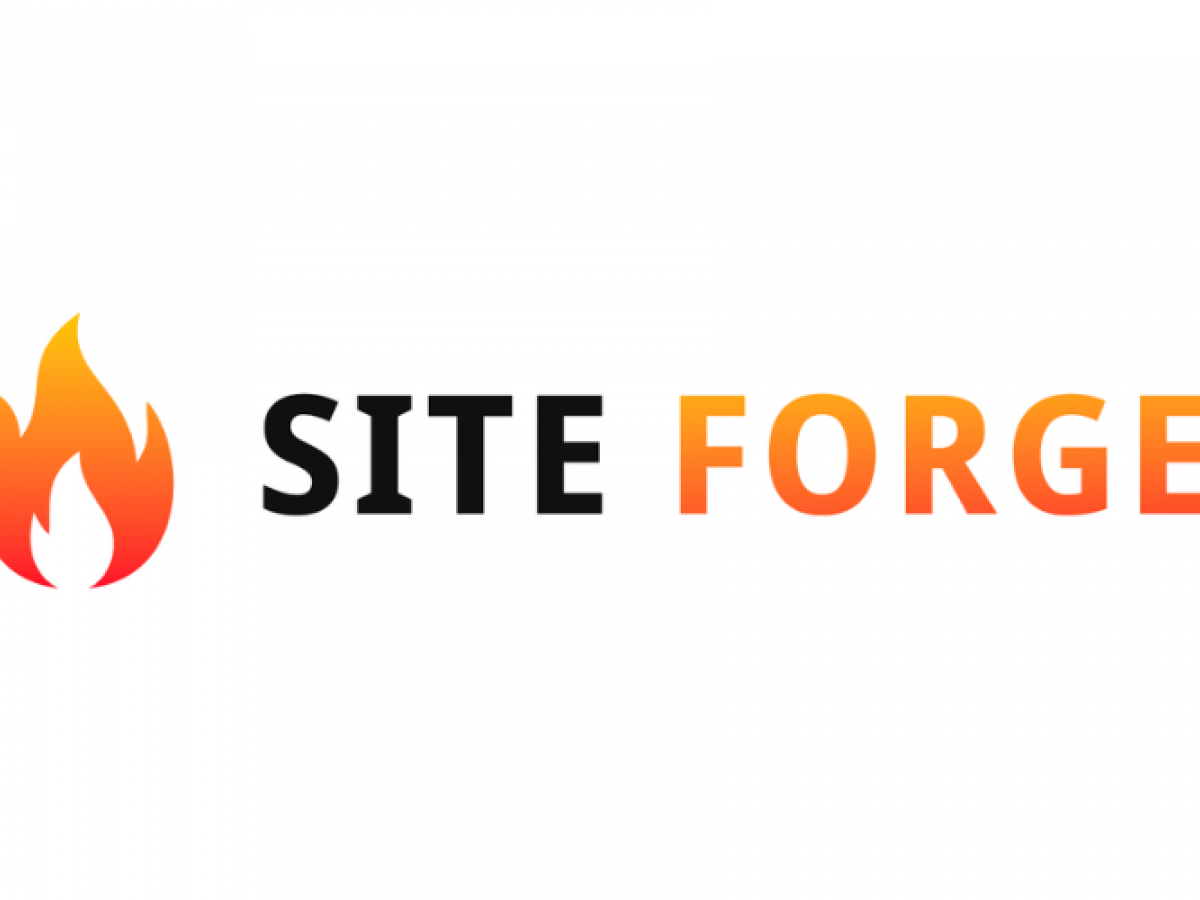 siteforge.ai logo fire logo on 