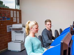 Designated study areas and printing facilities