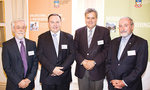 From left: Professor Peter Dowd (Faculty of Engineering, Computer & Mathematical Sciences), Professor Bruce Hebblewhite (School of Mining Engineering, UNSW), Dr Paul Heithersay (Division of Minerals & Energy Resources, PIRSA) and John Roberts (SA Chamber of Mines & Energy)
