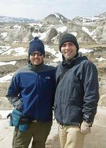 From left: Dr Bruce Ainsworth and Dr Boyan Vakarelov in Canada