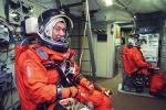 Dr Mamoru Mohri (left) and fellow astronaut Janice Voss undergoing training prior to their Space Shuttle mission in 1999
Photo courtesy of NASA