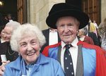 Professor Frank Fenner with sister Winifred at a University of Adelaide graduation ceremony in 2007
Photo by Candy Gibson