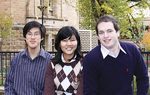 Students and graduates involved in the AIESEC Global Exchange Program (from left): Graigan Panosot, Isya Hanum and Rowan Gill
Photo by Candy Gibson

