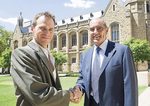 From left: Professor Gus Nathan, Director of the Centre for Energy Technology, and The Hon. John Olsen AO, Chair of the Centres Advisory Board