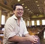 Author Patrick Allington in the historic Reading Room at the Barr Smith Library
Photo by Ben Osborne