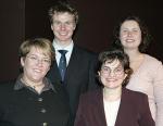 Tall Poppies (from left) Julia Pitcher, Sam Mickan, Carmela Riciardelli and Wendy Ingman.  Absent is Bronwyn Gillanders.
Photo by Ben Osborne