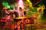 Percussion PhD graduate Nick Parnell performing <i>Bach to Brazil</i>
Photo by Andrew Dunbar