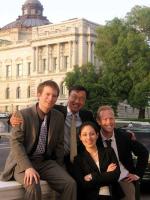 Alexander Marks (far left) with fellow staff and interns outside the Jefferson Building of the Library of Congress in Washington DC
Photo courtesy of Alexander Marks