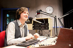 Bachelor of Media student Jonathan Brown at the Radio Adelaide studios
Photo by Chris Tonkin