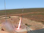 The scramjet blasts off at Woomera Test Range