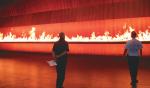 The Line of Fire being tested in the Festival Theatre
Photos courtesy of Dr Richard Kelso