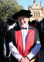 Dunstan researcher Peter Strawhan at his graduation ceremony earlier this year
Photo by Lisa Reid