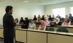 Associate Professor Viv Burgess giving a lecture to Dental students in the University of Sharjahs College of Dentistry earlier this year
Photo courtesy of Viv Burgess