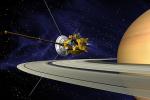 An artists impression of the Cassini-Huygens probe near Saturn
Image by JPL