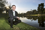 Fulbright Scholar Adam Webster.
Photo Simon Cross <i>The Advertiser</i>.