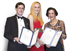 Her Excellency, Professor Marie Bashir AC CVO, NSW Governor and Administrator of the Government of the Commonwealth of Australia, presented Alexandra and James with their scholarship certificates at a ceremony in Darwin in April.
Photo courtesy of DigiFilm Australia