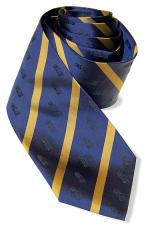 Adelaide University Blue and Gold striped tie