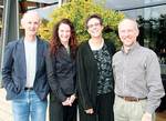 Dr Robert Dare (Humanities & Social Sciences), Dr Jenny Watling (Sciences), Robin Wagner (IES) and Brian Orland (Penn State University, USA) pictured at the conclusion of the week-long environmental studies program
Photo by Candy Gibson