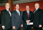 From left: Institute for International Trades Senior Program Manager, Jim Redden, Minister for Trade the Hon. Mark Vaile, Institute Executive Director Andrew Stoler, and University Vice-Chancellor Professor James McWha