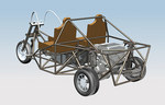 Students design of the bio-oil motor trike, which will be entered into the Greenfleet technology class of the World Solar Challenge