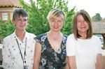 Winning staff members (from left) Dr Margaret Scott, Associate Professor Annette Braunack-Mayer and Mary Evans.  (Not pictured: Dr Sajid Anwar.)
Photo by David Ellis