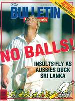 <i>The Bulletin’s</i> coverage of Australia’s decision to pull out of the World Cup match in Sri Lanka in 1996, because of the threat of terrorism
