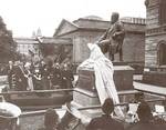 The original unveiling of the Sir Walter Watson Hughes statue was a major event in 1906