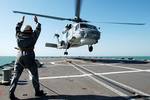 A Seahawk helicopter
Photo courtesy of the Australian Department 
of Defence