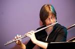 University of Adelaide music student Lydia Sharrad plays the flute at UniSAs Mawson Lakes Campus
Photos courtesy of SABRENet