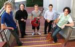 Jazz award winners (from left) pianist Matthew Sheens, drummer Barnabas Smith, guitarist Quentin Angus, drummer Joshua Baldwin and bass player Ross McHenry.  Not pictured: saxophonist James Annesley.
Photo by David Ellis