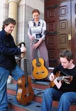 Some of the Elder Conservatorium music students who will take to the stage for Guitarissimo (from left): Jason Williams, Jody Fisher and Ben Brakenridge
Photo by Josie Withers