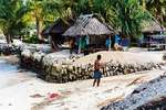 A local attempts to reclaim land on sheltered sides of the lagoon at Tarawa Atoll, Kirabati
Photo by Nick Harvey