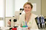 PhD student Cadence Minge in the Research Centre for Reproductive Health
Photo by David Ellis