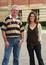 Assistant director Bill Ramsay and music and sound designer Maria Fava
Photo by David Ellis