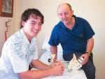 Medical student Robert McCusker and father Dr Barney McCusker, Photo by Gretel Sneath, courtesy of The Advertiser