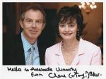 British Prime Minister Tony Blair and Mrs Cherie Blair, Photo courtesy of Cherie Blair