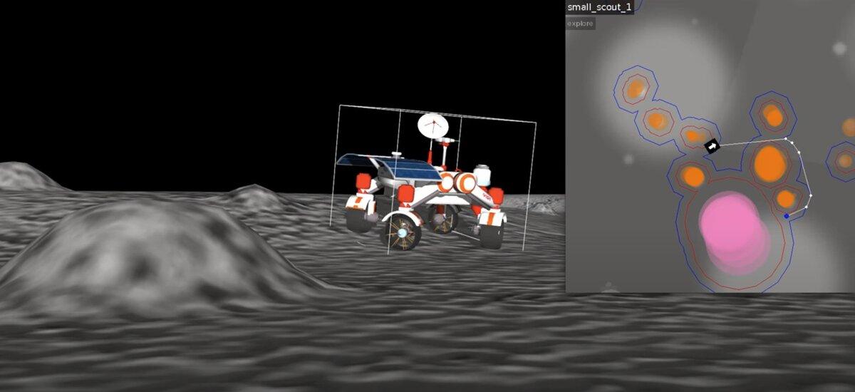 a virtual scout robot in the NASA Space Robotics Challenge