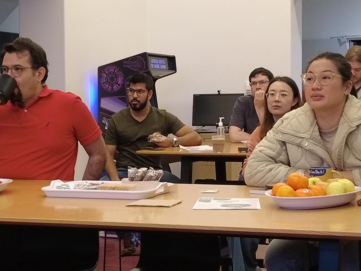 Attendees at Dr Joel Fuller's seminar