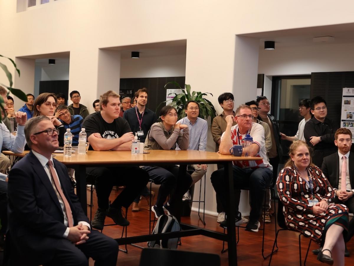 AIML members attend Prof Chris Manning's seminar