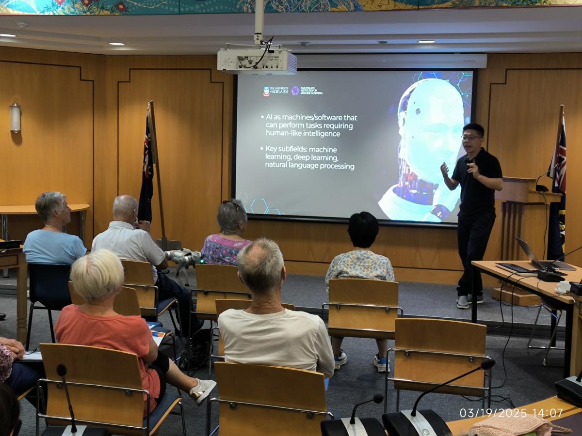 Dr Jinan Zou at Glenelg Library