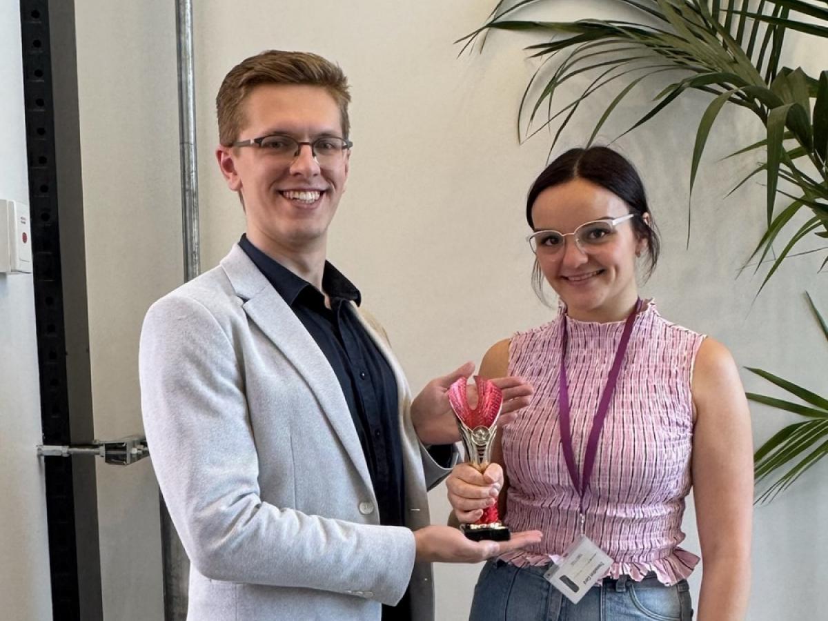 AIML PhD students Luke Smith and Lana Tikhomirov 