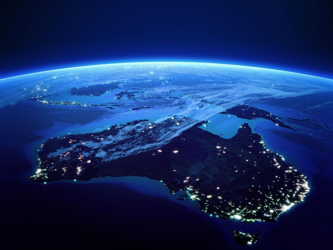 australia seen from space