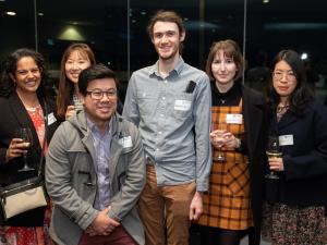 Group of nursing alumni at the network launch 