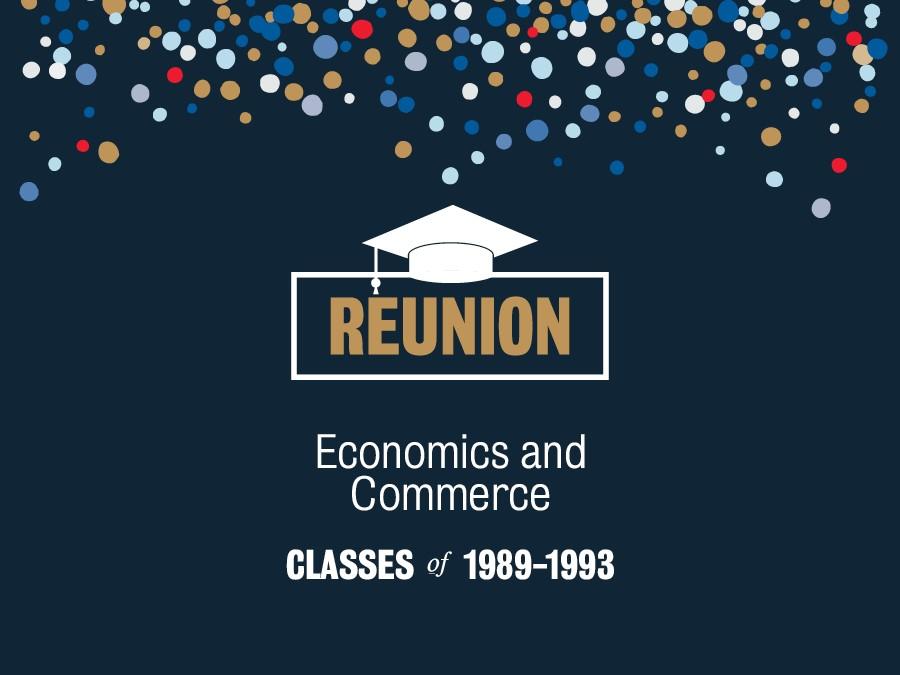 Web tile for Economics and Commerce Reunion 1989-1993