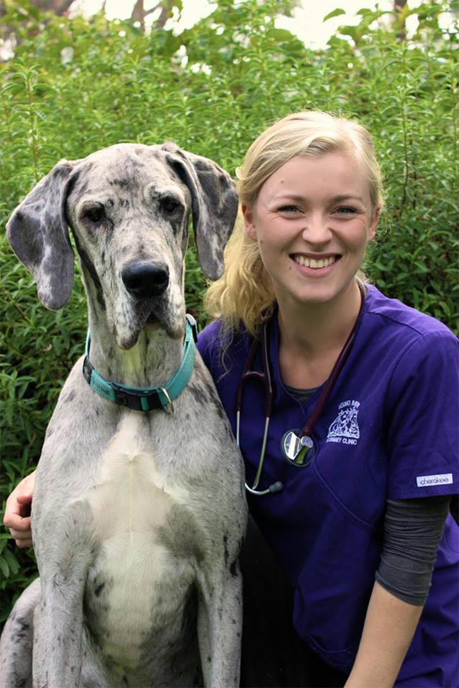 Sophie Booker with dog